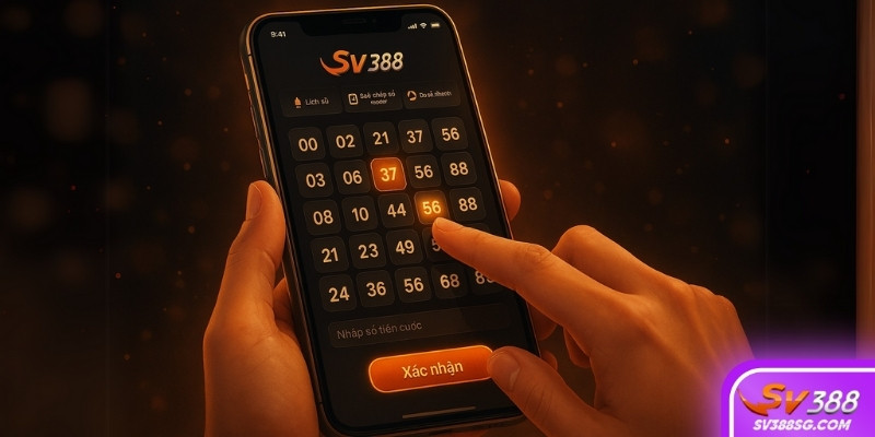 Giao diện đặt cược xổ số tại SV388 – đơn giản và trực quan