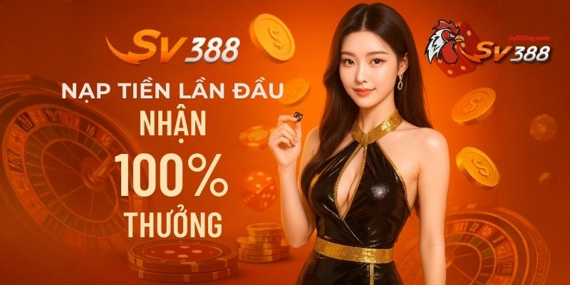 Chương trình nạp tiền lần đầu nhận 100% thưởng từ SV388